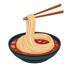 Spicy Biang Biang Noodles with Chili Oil and Herbs