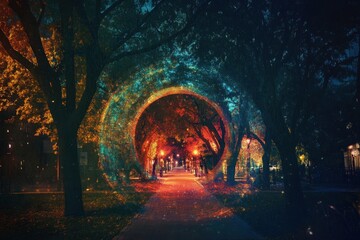A city park becomes a portal to another realm at midnight What s on the other side?