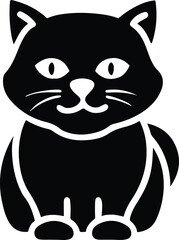 Minimal Cat Line Drawing | Elegant and Clean Cat Outline Vector for Graphic Design, Pet Art Prints, and Simple Feline Illustrations