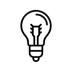 Icon of a Light Bulb