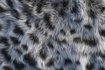 Soft, textured fur pattern with contrasting shades of gray and black showcasing a unique and artistic design on a cozy surface