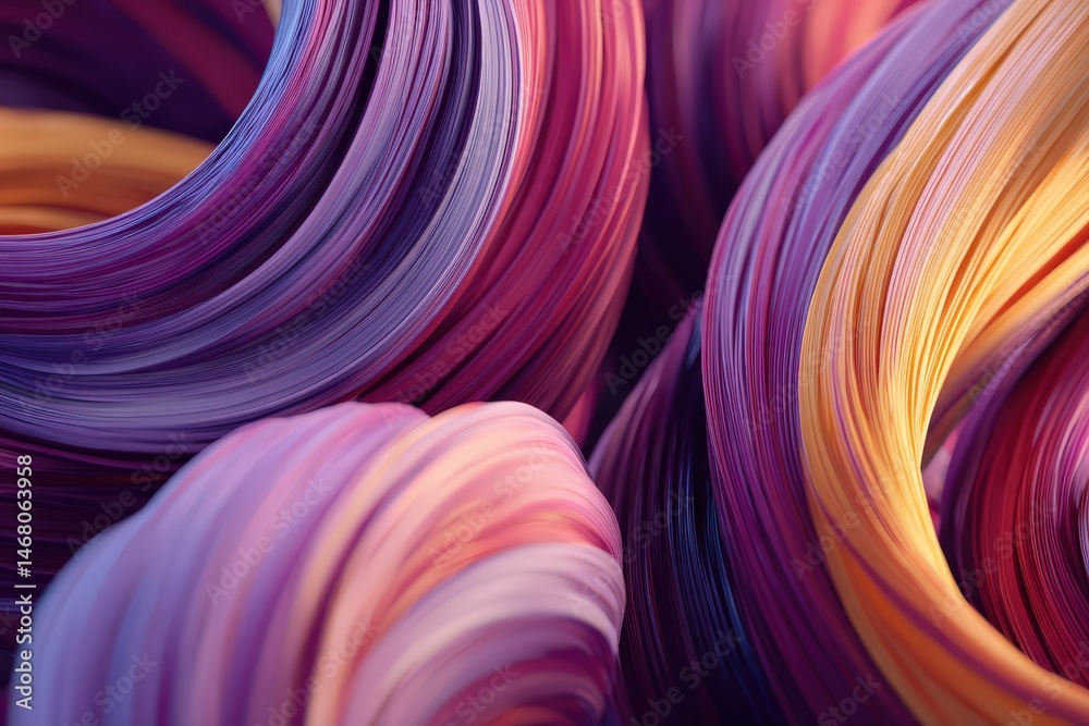 Poster swirling vibrant abstract lines create a sense of movement and energy. fluid colorful wave pattern t