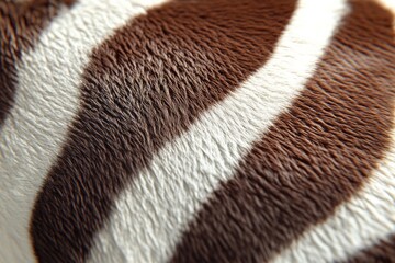 Striking patterns of a zebra's coat showcase nature's artistry in a serene natural habitat