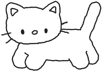 귀여운 고양이 라인 스티커