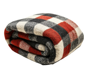 Cozy blanket for cold nights home textile warmth comfort isolated on transparent background