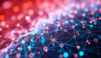 Digitales Interface mit Datenfluss und vernetzten Knotenpunkten