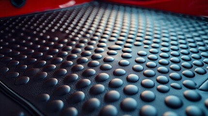 Fototapeta premium Vintage car service and mechanic garage advertisements now incorporate modern elements, including automobile floor mats or rubber carpet from the car part and accessory shop