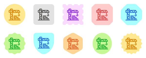 Editable crane tower, architecture, machinery, building vector icon. Construction, tools, industry. Part of a big icon set family. Perfect for web and app interfaces, presentations, infographics, etc