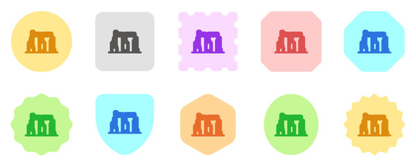 Editable rock, stone, structure vector icon. Landmark, monument, building, culture, architecture. Part of a big icon set family. Perfect for web and app interfaces, presentations, infographics, etc