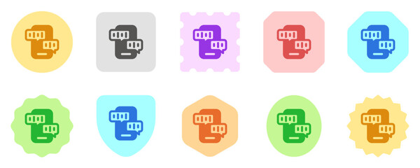 Editable voice recording, message, chat, audio vector icon. Remote work, job, profession, freelance. Part of a big icon set family. Perfect for web and app interfaces, presentations, infographics, etc