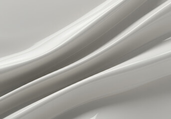 Obraz premium Abstract White Glossy Background with Smooth Wavy Texture perfect for modern websites and professional presentations