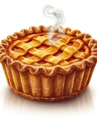 Freshly baked warm pie