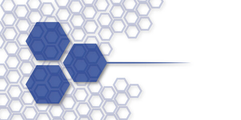 White geometric hexagonal abstract background,  hexagonal patterns on a white gradient background, creating a modern and visually appealing composition suitable for various applications