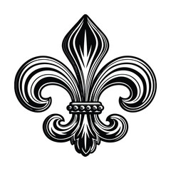 classic fleur de lis vector art silhouette  © PuspanjaliRani