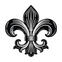 classic fleur de lis vector art silhouette  © PuspanjaliRani