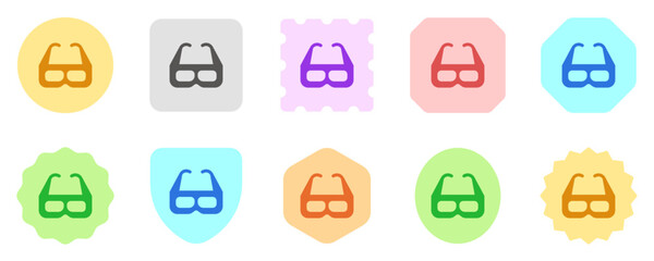 Editable 3d glasses, 3d film, film technology vector icon. Movie, cinema, entertainment. Part of a big icon set family. Perfect for web and app interfaces, presentations, infographics, etc