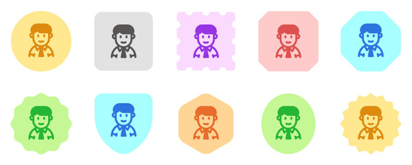 Obraz premium Editable teen, adolosence, boy, girl avatar vector icon. User, profile, identity, persona. Part of a big icon set family. Perfect for web and app interfaces, presentations, infographics, etc