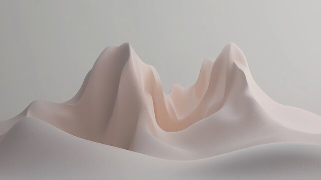 A soft, flowing, abstract representation of a mountain range.