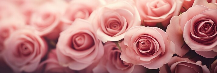 Fototapeta premium pink roses background