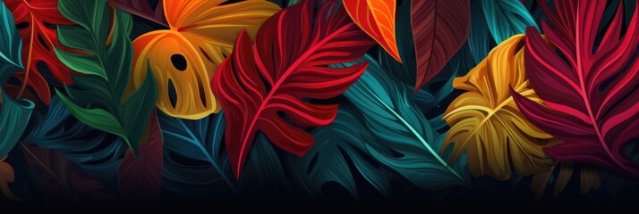 tropic leaves background