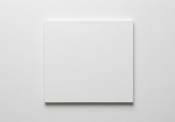 Blank white square canvas with shadow, clean minimalist background for design, advertising, and copy space