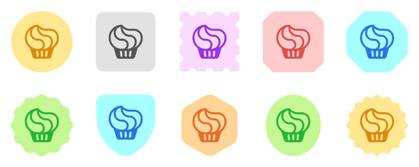 Editable muffin, cupcake, cake vector icon. Bakery, cooking, food. Part of a big icon set family. Perfect for web and app interfaces, presentations, infographics, etc