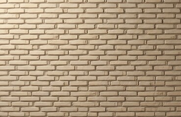 Obraz premium Seamless beige brick wall texture with horizontal rectangular bricks. Beige brick wall background pattern perfect for architecture construction design. Clean orderly exterior surface, ideal for