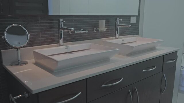 modern doble washbasin