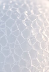Fototapeta premium close up of a white surface with small squares of ice