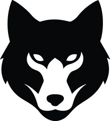 Dotwork Wolf Face Vector | Stunning Animal Head Illustration in Stippling and Dot Shading, Perfect for Fantasy Art, Branding, and Creative Designs