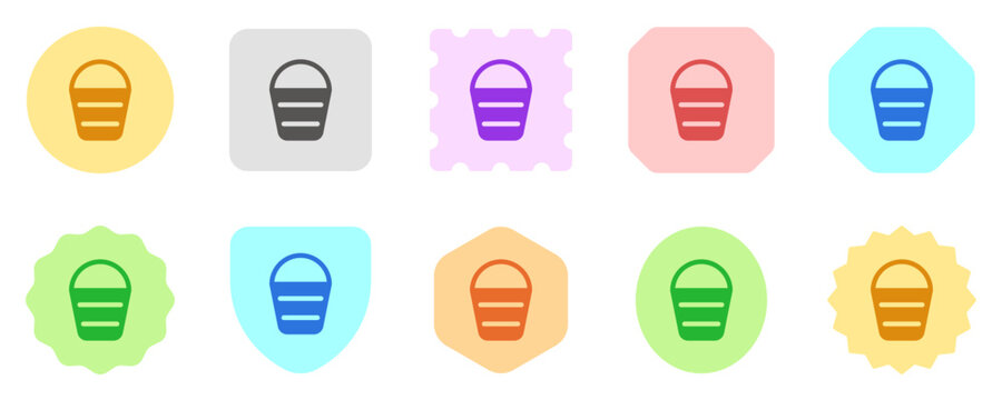 Editable water bucket vector icon. Part of a big icon set family. Perfect for web and app interfaces, presentations, infographics, etc