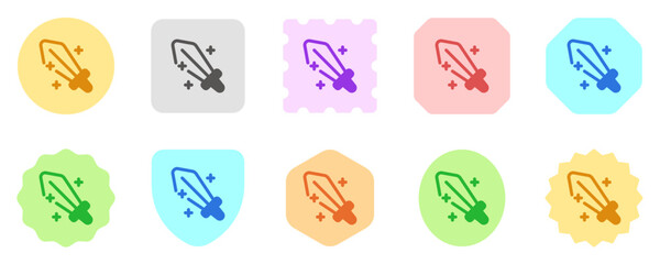 Editable RPG, role-playing, game, sword vector icon. Video game, game elements. Part of a big icon set family. Perfect for web and app interfaces, presentations, infographics, etc