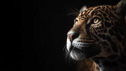 Naklejka premium Jaguar in the Dark