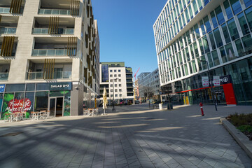 MOL campus and business center , modern district in Budapest 