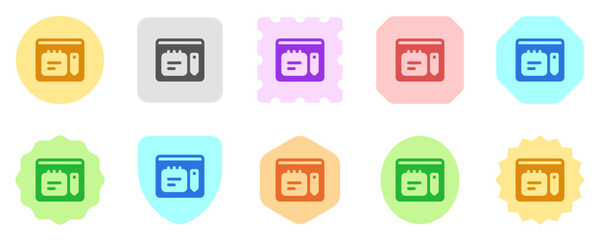 Editable note-taking app vector icon. Online learning, course, tutorial. Part of a big icon set family. Perfect for web and app interfaces, presentations, infographics, etc