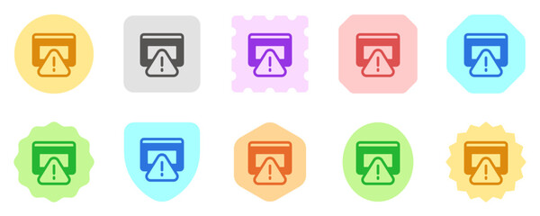 Editable website alert, warning vector icon. Part of a big icon set family. Perfect for web and app interfaces, presentations, infographics, etc