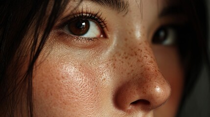 Fototapeta premium Close-up of a woman's face