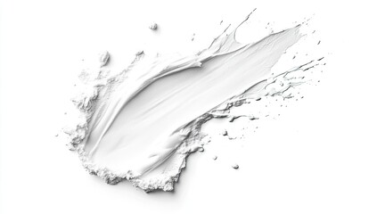 Obraz premium White cosmetic smear, dynamic texture