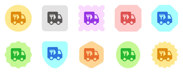Editable delivery truck vector icon. Part of a big icon set family. Perfect for web and app interfaces, presentations, infographics, etc