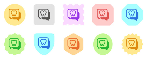 Editable dentist consultation vector icon. Dentistry, healthcare, medical. Part of a big icon set family. Perfect for web and app interfaces, presentations, infographics, etc