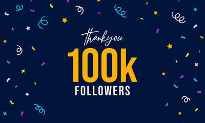 100K Followers Celebration &ndash; Thank You Post Design