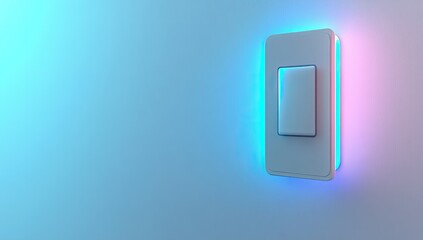Modern illuminated light switch