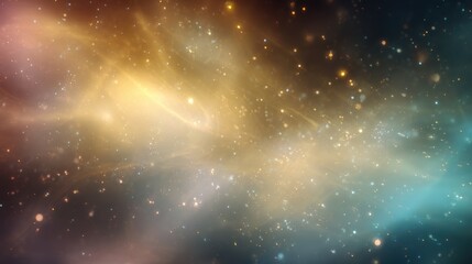 Abstract astrophysics-inspired design with radiant energy and starfield blend.