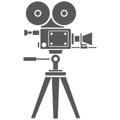 Obraz premium Video Camera icon on transparent background