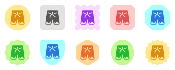 Editable shorts vector icon. Part of a big icon set family. Perfect for web and app interfaces, presentations, infographics, etc