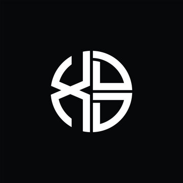 XDD logo XDD icon XDD monogram XDD letter minimalist Circle flat Unique modern abstract logo design.