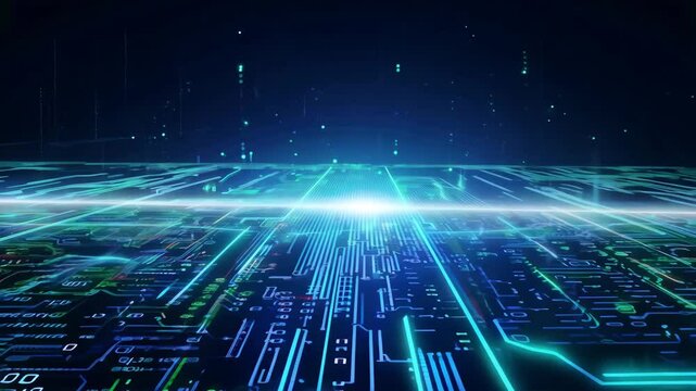 abstract background with binary code