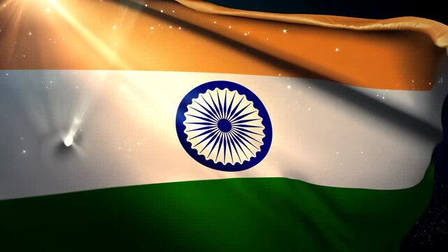 Indian flag weaving, independence day concept