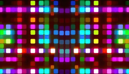 Obraz premium Vibrant display of illuminated squares dynamic colorful and patterned background for various uses