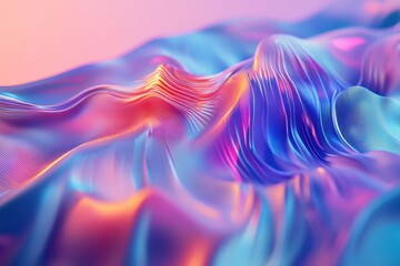 Obraz premium Dynamic abstract design with vibrant hues and textured folds.